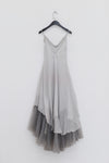 Marc Le Bihan Knitted Frill Tulle Dress Collection Two-layer Tulle French Handmade MLB-2104-QIANHE PEARL GREY Pearl Grey 2104